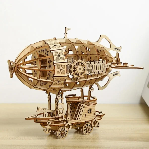 Creative Airship Model Jigsaw Puzzles Models Kit Child Model Car DIY 3D Puzzle Toys for Adults Handmade toys Wooden Model - Image 2
