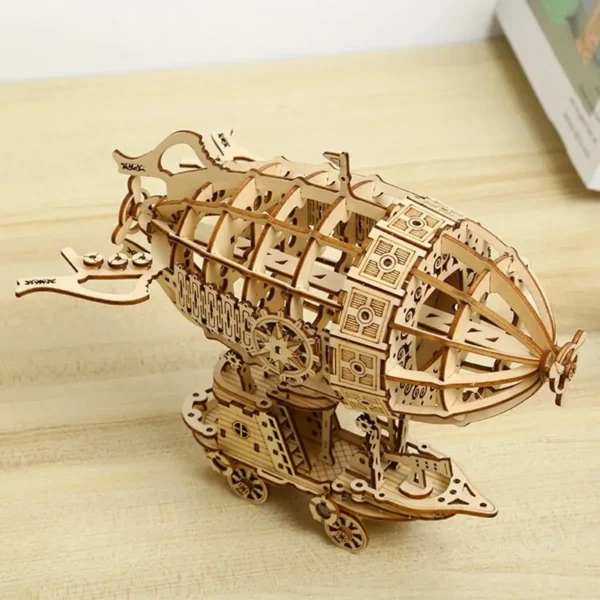 Creative Airship Model Jigsaw Puzzles Models Kit Child Model Car DIY 3D Puzzle Toys for Adults Handmade toys Wooden Model - Image 3