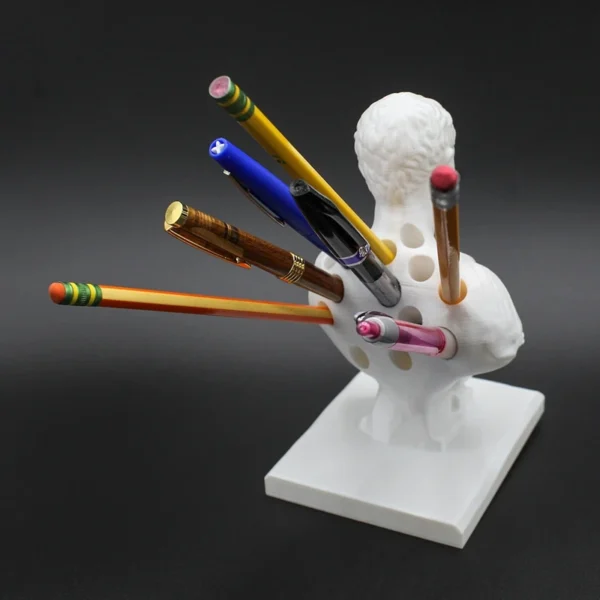 Julius Caesar statue Office Desk Pen Holder Office Desk Organizer Office Decor pen Rack Gift Stationery teacher gift - Image 3