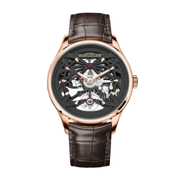 AGELOCER Original Schwarzwald Watch Men's Double-sided Hollow Automatic Mechanical Watch Birthday Gift for Men - Image 3