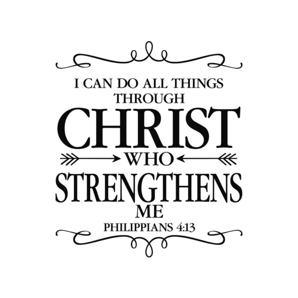 1 pc meaningful Bible Verse Wall Sticker Self Adhesive Vinyl Waterproof Wall Decal For Home Decor Living Room Bedroom sticker - Image 4