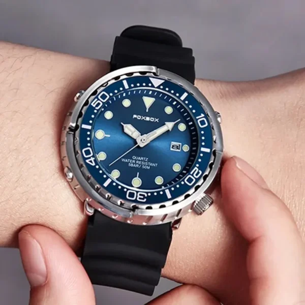 2024 Casual Men Watches for Men Top Brand Luxury Silicone Sport Watch Men Quartz Date Clock Waterproof Wristwatch Chronograph - Image 5