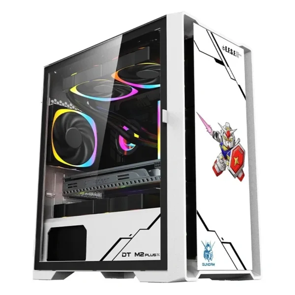 Wide-Body Tempered Glass Computer Case for Gamers Cross-Border M2 Desktop PC Gaming Host Case Cartoon Design Origin China - Image 4