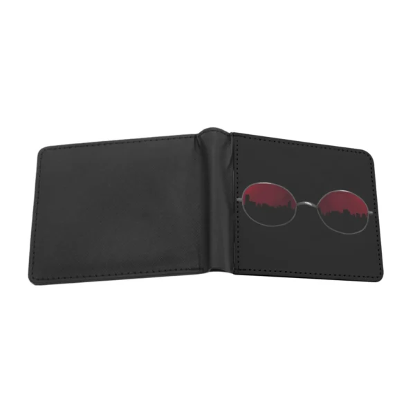 Matt 39 ; S Glasses Men Fashion Wallets Short Purses Cards Id Holder Money Wallet Matt Murdock Glasses Hells Kitchen Red Black - Image 2