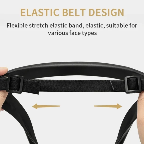 Transparent Full Faceshield Reusable Dustproof Anti-fog Mask HD Safety Glasses Kitchen Protection Anti-splash Mask With Filters - Image 3