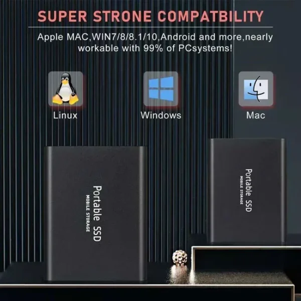 High-speed External Solid State Drive 1TB Portable External Hard Drive ssd 2TB External hard disk ssd hard drive For Laptop Mac - Image 3