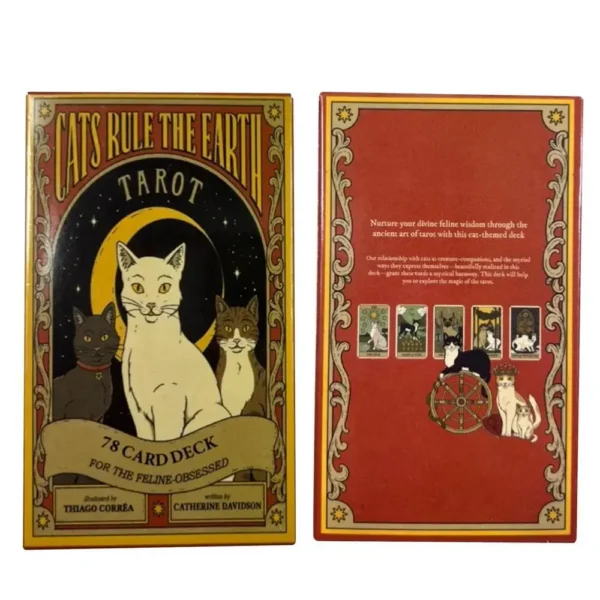 Cats Rule Earth tarot cards A 78 Oracle English Visions Divination Edition Deck Borad Playing Games - Image 5