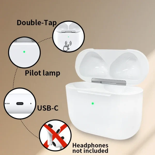 Wireless Charging Box Type-C For Airpods 4 Generation Charger Case Replacement Bluetooth Earphone Pairing For Airpod 4 - Image 3