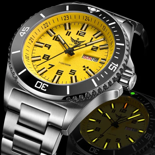Yelang V1031 Luxury Men Brand Watch 44mm Diver Water Watches Japan 8205 Automatic Mechanical movement Luminous 300M Waterproof - Image 3