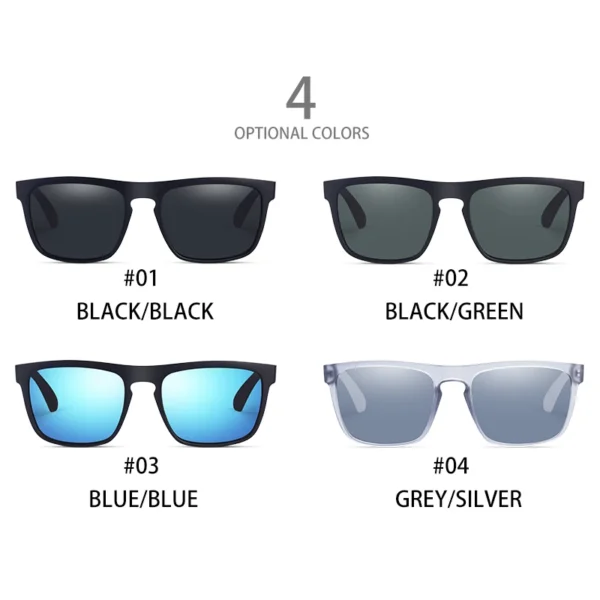 Fashion Square Vintage Polarized Sunglasses Men Women Retro Driving Fishing Sun Glasses UV400 Eyewear - Image 3