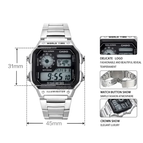 Casio watch Explosion watch men set brand luxury LED military digital watch sport Waterproof quartz men watch relogio masculino - Image 4