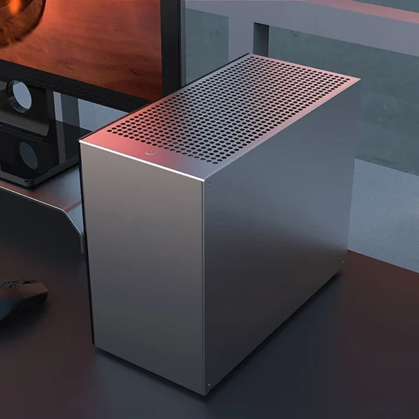 ZZAW C2 C2P M-ATX Computer Case Side Transparent MINI-ITX All Aluminum Desktop Office Small Chassis Supports Long Graphic Card - Image 2