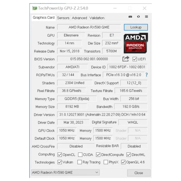 SOYO NEW AMD RX 590 8GB Placa De Video Gaming Graphics Card GDDR5 256Bit PCI Express 3.0 ×16 8Pin Radeon GPU rx590 Series - Image 6