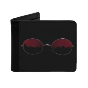 Matt 39 ; S Glasses Men Fashion Wallets Short Purses Cards Id Holder Money Wallet Matt Murdock Glasses Hells Kitchen Red Black