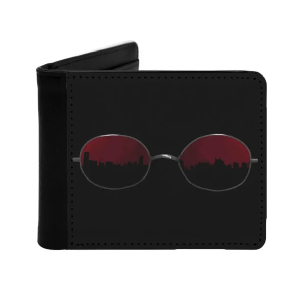 Matt 39 ; S Glasses Men Fashion Wallets Short Purses Cards Id Holder Money Wallet Matt Murdock Glasses Hells Kitchen Red Black