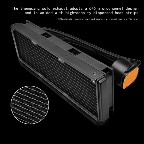 MANMU Cpu Aio Water Cooler Cpu Water Cooler Aio Cooler Water Cooling Cpu with 5V ARGB fan - Image 2