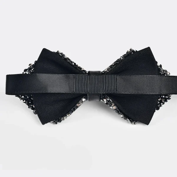 Teenagers Rhinestone Bow Tie Boy School Shining Crystal Collar Bowtie Luxury Wedding Banquet Party Bling Butterfly Knot Bow Ties - Image 5