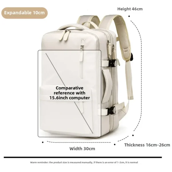 Backpack 40x30x20 Airplane, Cabin Hand Luggage Backpack, Laptop Backpack for Aeroplane Travel, School Backpack, Men Women's Bag - Image 6