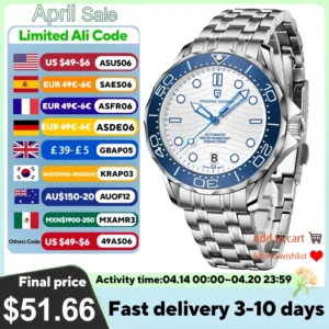 2025 New PAGANI DESIGN PD1685 Men's Watches Mechanical Wristwatch For Men Automatic Watch Men Japan NH35A 20Bar Waterproof Clock