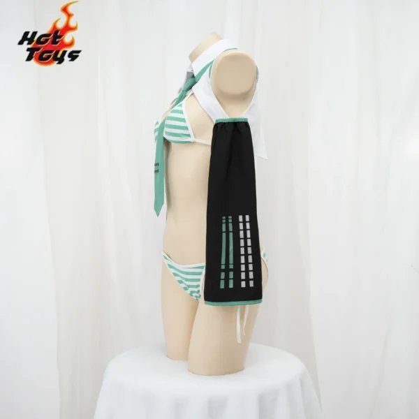 Anime Game Miku Cosplay Miku Formula Suits Cosplay Costume Girl Snow Christmas Roleplay Uniforms Bikini Set Cosplay - Image 3