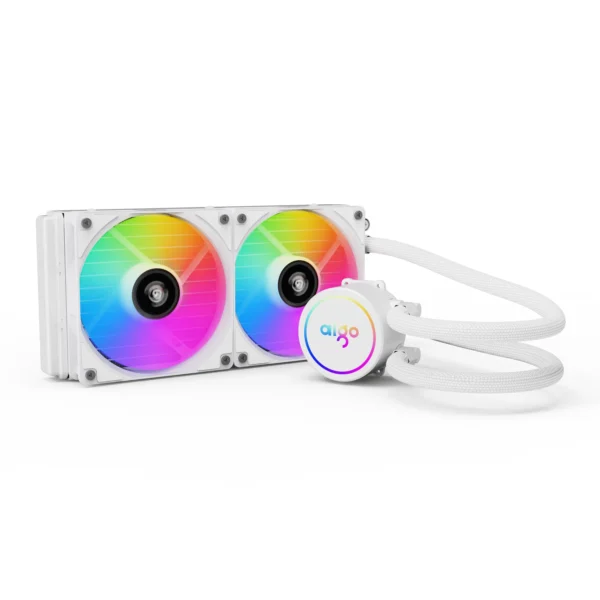 Aigo White Water Cooler 240mm CPU Liqui Cooling PC Computer Heatsink RGB Fan Radiator AIO CPU Water Cooler FOR INTEL AMD X99 AM4 - Image 3