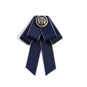 New Solid Color Bow Tie Bow Crystal Rhinestone Bowtie Collar Flower Pre-Tied Elegant Neck Decoration School Uniform
