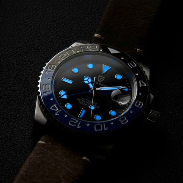 PAGANI DESIGN 40MM Ceramic GMT Automatic Watch Men's Mechanical Watch Sapphire Glass 100m Waterproof Men's Mechanical Watch - Image 3