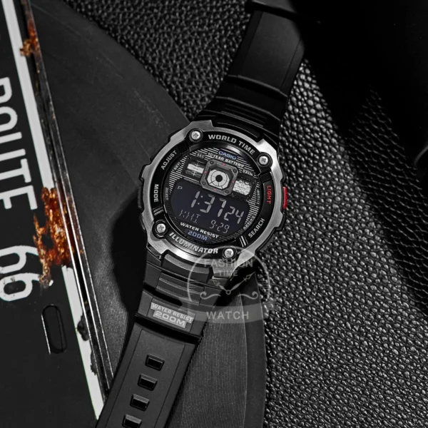 Casio Men's Classic Sports Watch Fashion Cool Multi-function electronic Water relogio masculino AE-2000W-1B/1A - Image 5