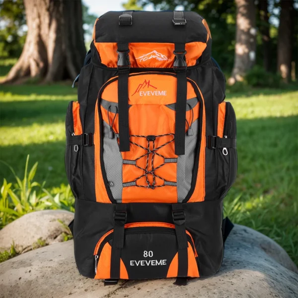 80L Outdoor Mountaineering Backpack Waterproof Sports Backpacks Travel Camping Hiking Storage Bag Climbing Hunting Fishing Bag - Image 2