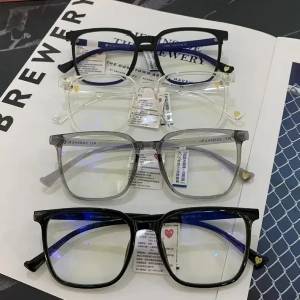 Fashion Anti Blue Light Glasses Men Computer Women Eyeglass Fashion Optical Plain Frame Spectacles Transparent Blocking Glasses - Image 5