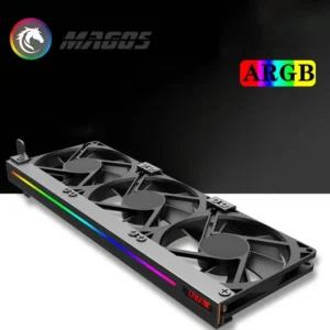 GPU Heatsink Fan Cooler Computer Gamer Cabinet Fanx3 Video Card Radiator Universal Mute ARGB Graphic Card Companion 5V AURA SYNC