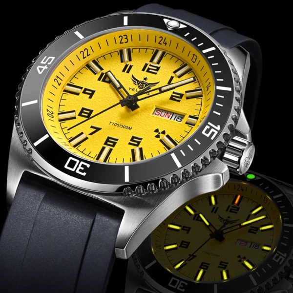 Yelang V1031 Luxury Men Brand Watch 44mm Diver Water Watches Japan 8205 Automatic Mechanical movement Luminous 300M Waterproof
