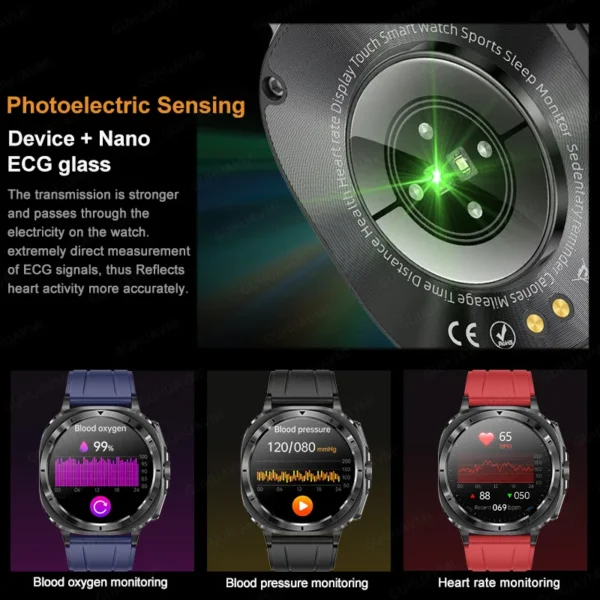 2025 New For Samsung Galaxy Watch 7 Uric Acid Blood Pressure Blood oxygen Body Analysis Smart Watch ECG+PPG Clock Smartwatch Men - Image 5
