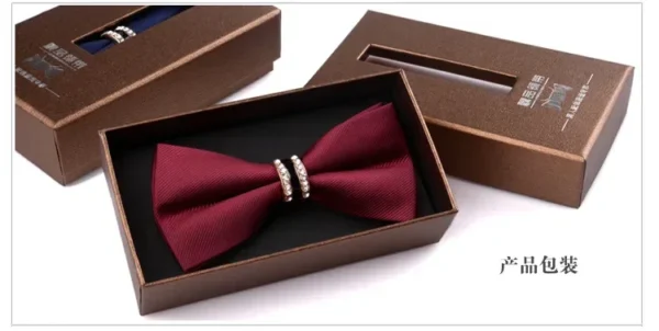 British men's bow tie men's formal wedding tie Korean double-layer groom bow tie tide toddlers - Image 2