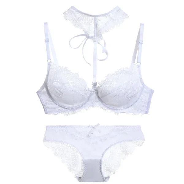 2024 Sexy Red White Purple Pink Black Beige Underwear Plus Size Lingerie 34/75 36/80 38/85 40/90 42/95 44/100 BCDE Cup Bra Sets - Image 4