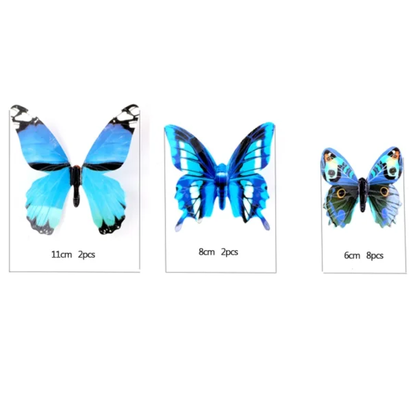 New 12Pcs Fashion 3D Luminous Butterfly Creative Wall Sticker For DIY Wall Stickers Modern Wall Art Home Decorations DIY Gift - Image 4
