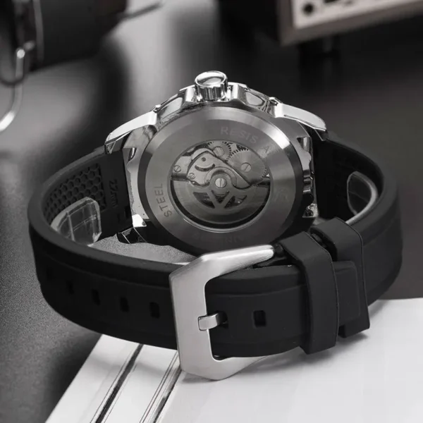 Original Men's Watch Fully Automatic Mechanical Hollow Watches Luxurious Fashion Luminous Waterproof Silicone Rubber Strap Watch - Image 5