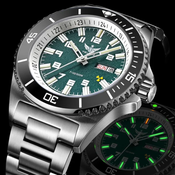 Yelang V1031 Luxury Men Brand Watch 44mm Diver Water Watches Japan 8205 Automatic Mechanical movement Luminous 300M Waterproof - Image 5