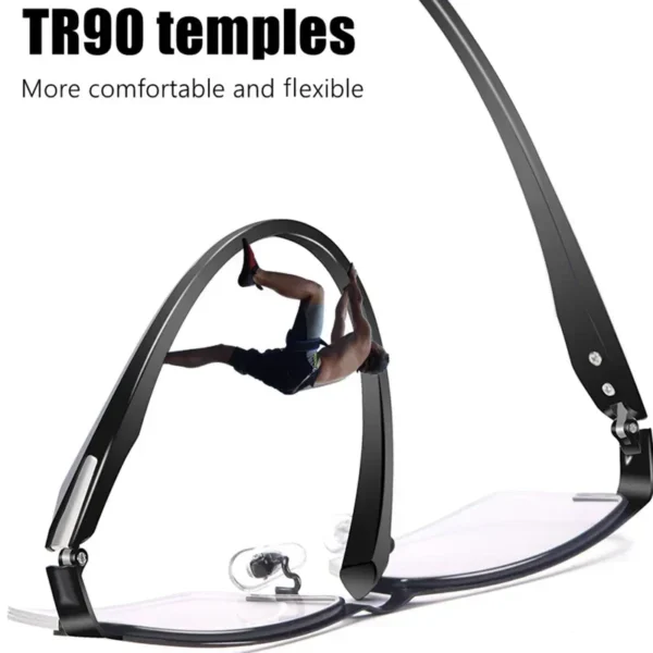 Progressive Multifocal Photochromic Reading Glasses Anti-blue Light Far Sight Glasses Men Half Frame Business Presbyopia Glasses - Image 4