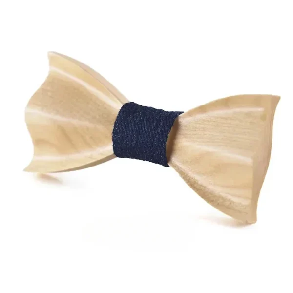 Kids 3D Wooden Bow Tie - Elegant Dress Accessory for Boys & Girls, Unique Suit Decoration - Image 3