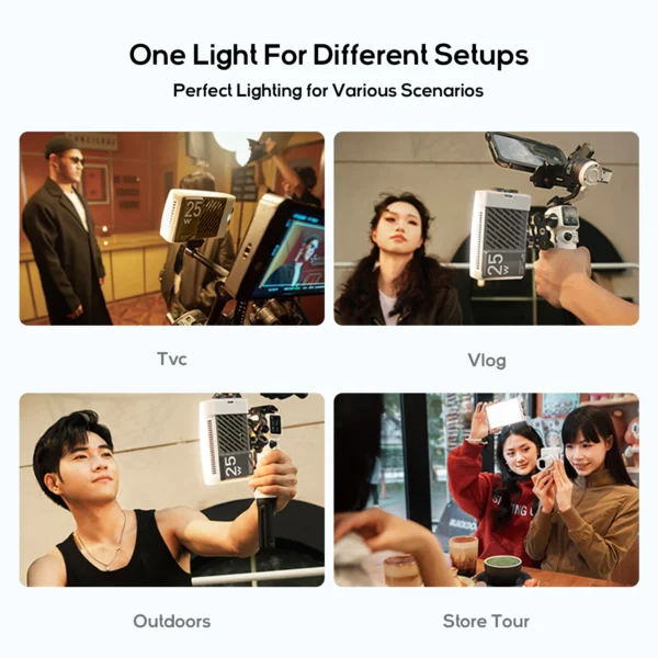 ZHIYUN Official CINEPEER CM25 25W Led Light Handheld Pocket Video Light Bi Color Photo Fill Light Photography Lighting - Image 5