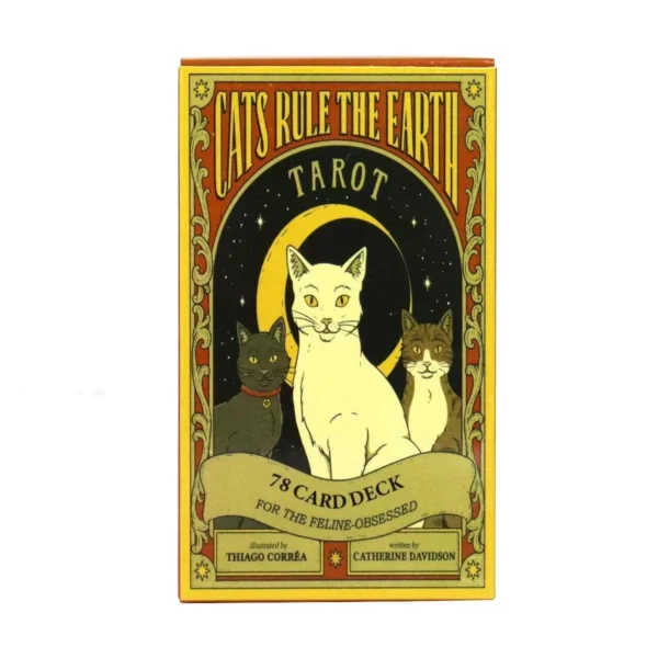 Cats Rule Earth tarot cards A 78 Oracle English Visions Divination Edition Deck Borad Playing Games - Image 3