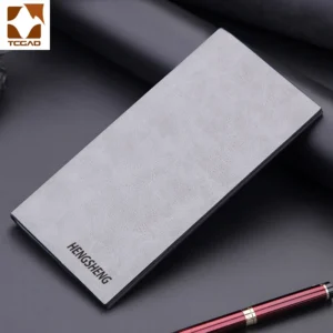Ultra Thin Frosted PU Leather Wallet Business Men Cow Leather Anti RFID Purse Credit Card Holder Long Wallet for Men