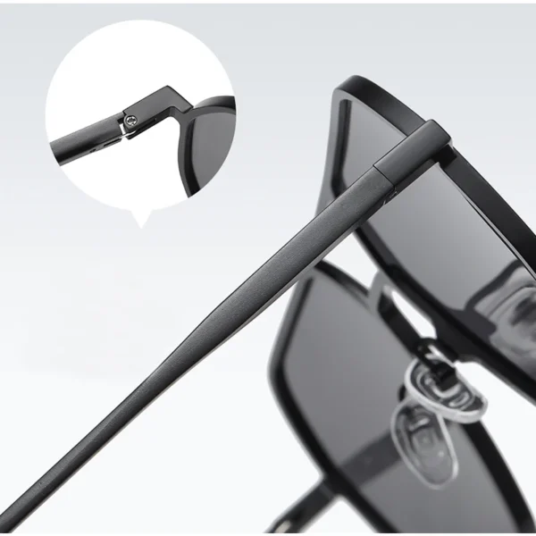 Luxury Metal Photochromic Sunglasses Men Women Fashion Polarized Sun Glasses Stylish Chameleon Anti-glare Driving Shades UV400 - Image 6