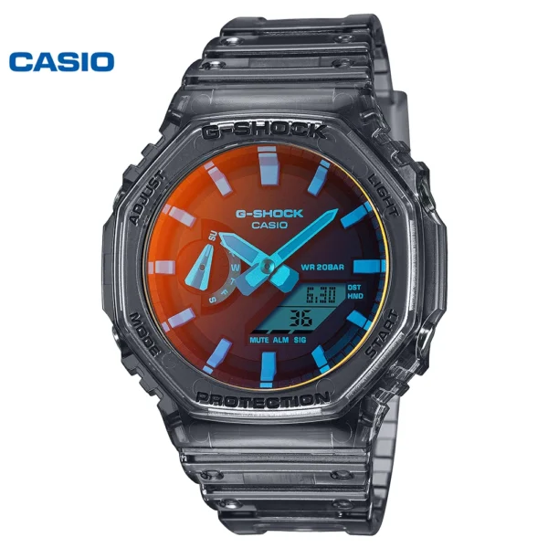 2025NEW Casio GA-2100TL series men's watch farmhouse oak trendy quartz watch small square G-SHOCK couple watch classic