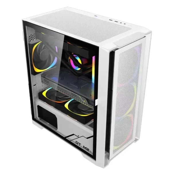 Wide-Body Tempered Glass Computer Case for Gamers Cross-Border M2 Desktop PC Gaming Host Case Cartoon Design Origin China
