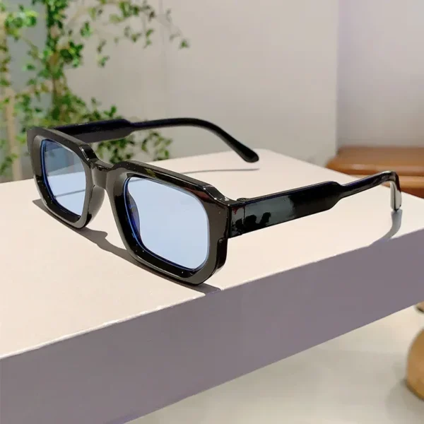 New Men Vintage Rectangle Frame Sunglasses Fashion Retro Sun Glasses Luxury Brand Design Glasses UV400 Eyewear Women Goggles - Image 2
