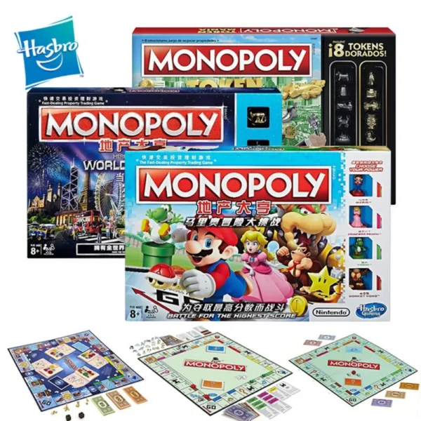 Monopoly Classic Board Game Fast Dealing Property Trading New Token Family Party Table Game Children's Festival Creative Gifts - Image 2