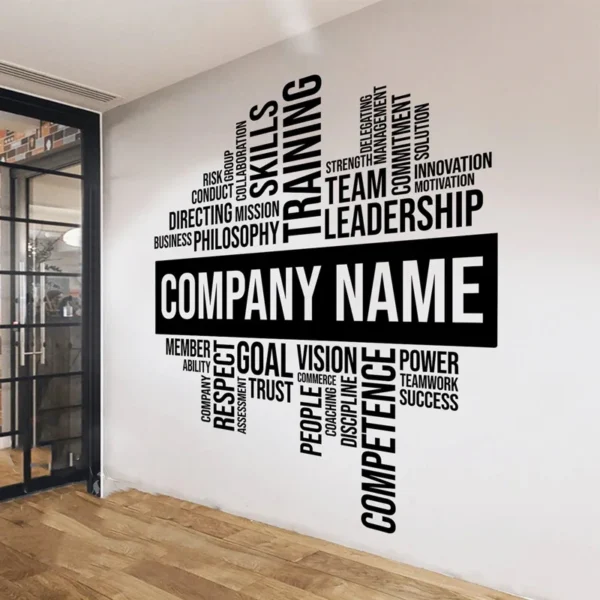 BIG CUSTOMIZABLE OFFICE Wall Vinyl Decal motivational, inspirational Office wall vinyl sticker DIY E838 - Image 2