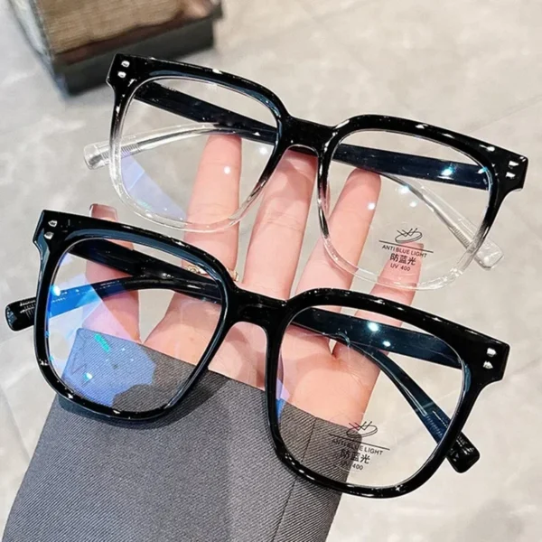 Fashion Anti Blue Light Glasses Men Computer Women Eyeglass Fashion Optical Plain Frame Spectacles Transparent Blocking Glasses - Image 6